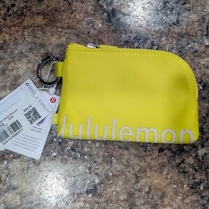 Lululemon Bright Yellow Zipper Pouch